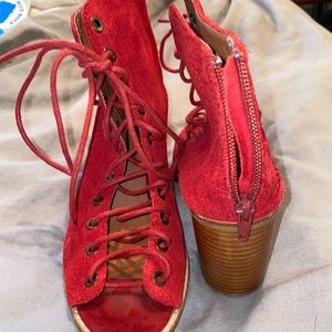 Red Jeffery Campbell heels